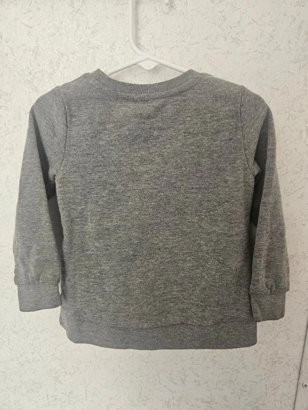 Nike Girls 2T Gray Pink Floral Swoosh Crewneck Sweatshirt